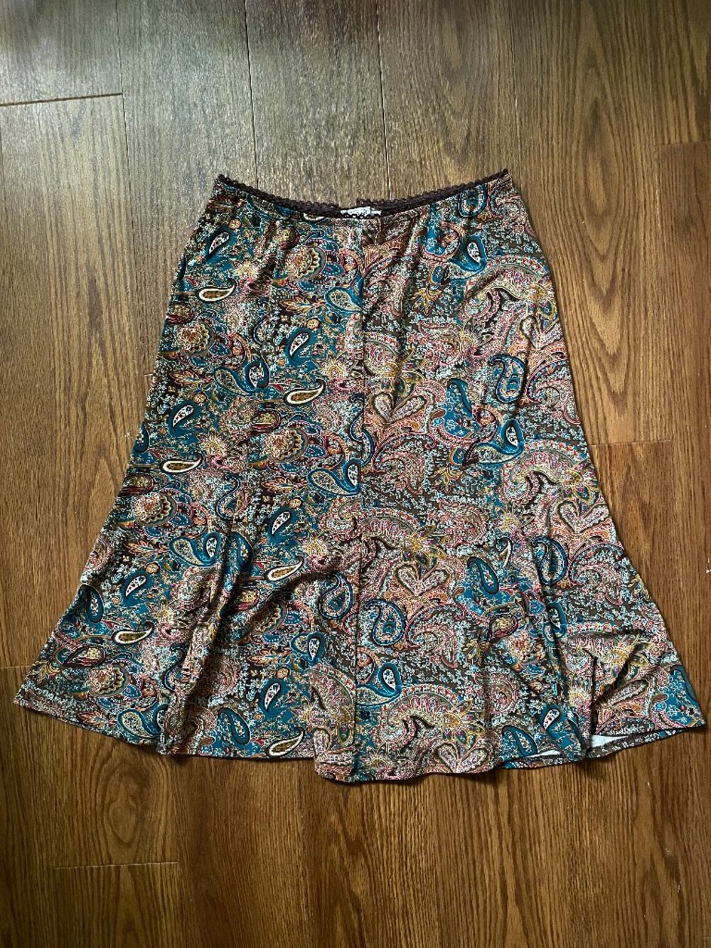 Vintage Julie Mitchell Urban Collection Paisley Midi A Line Skirt Small